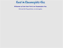 Tablet Screenshot of kunst-im.klausenerplatz-kiez.de